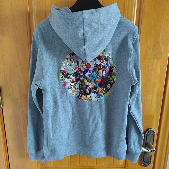 Stussy Logo 8 Ball Hoodie - Grey - Picture 11 of 12